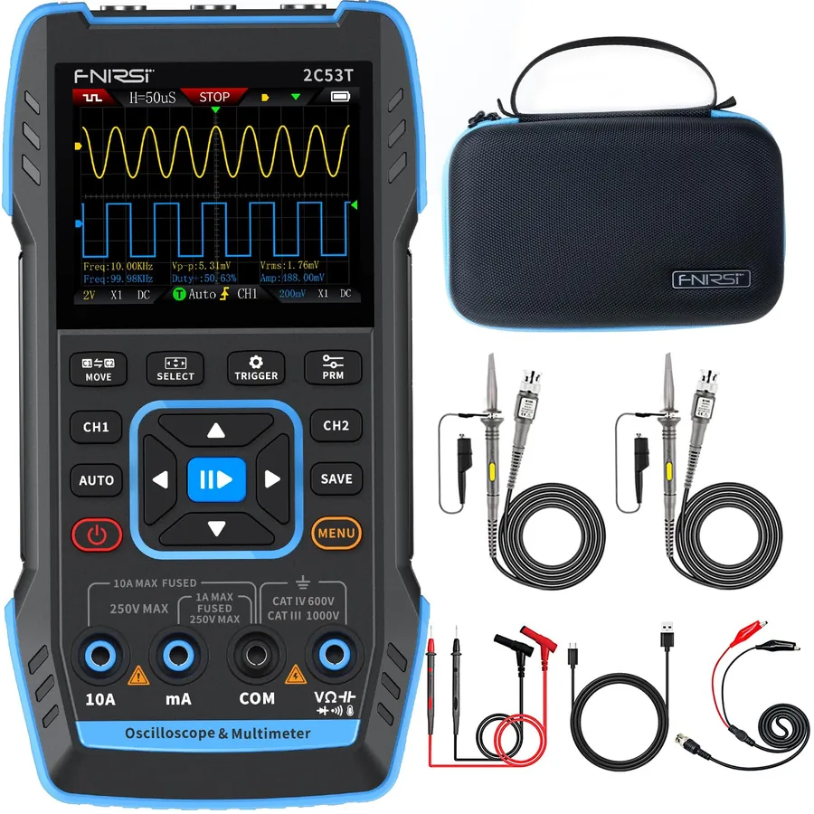 2C53T 3-in-1 Handheld Oscilloscope & Multimeter