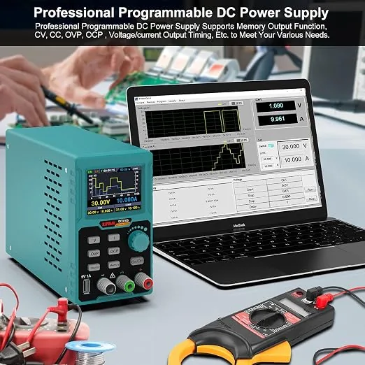 Kiprim DC310S Adjustable DC Bench Power Supply (30V / 10A)
