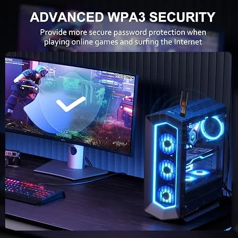 Panda Wireless Wi-Fi 6E Tri-Band USB 3.0 Adapter