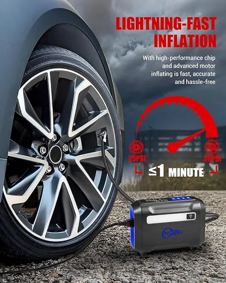 ROCGORLD Cordless Portable Air Compressor & Tire Inflator