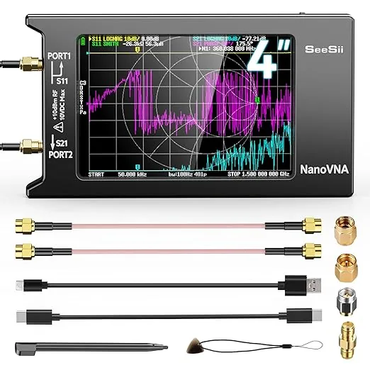 NanoVNA-H4 4-inch Vector Network Analyzer